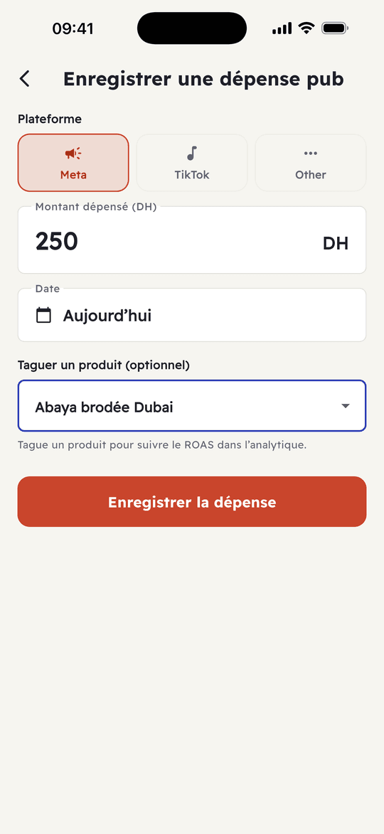 Capture de l’app Ribh : Ta pub, et ce qui reste après la pub